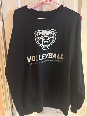 Oakland University Golden Grizzlies Black Volleyball Sweatshirt